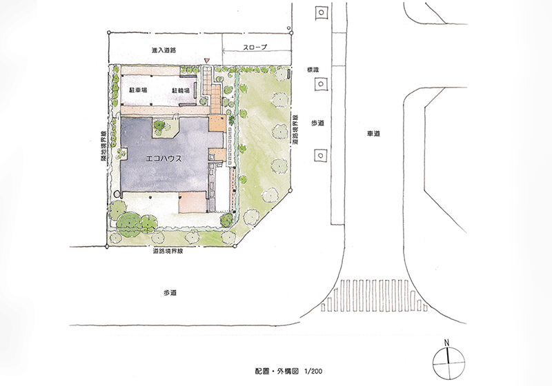 浜松市エコハウスモデル住宅【計画案】